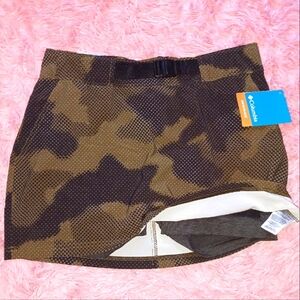Skort Columbia Omni-Shade Pleasant, Belt, Stretch, Size M, Camouflage UPF50, NEW
